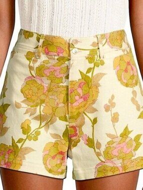 NWT Rebecca Taylor Wild Peony Twill Shorts Size 10